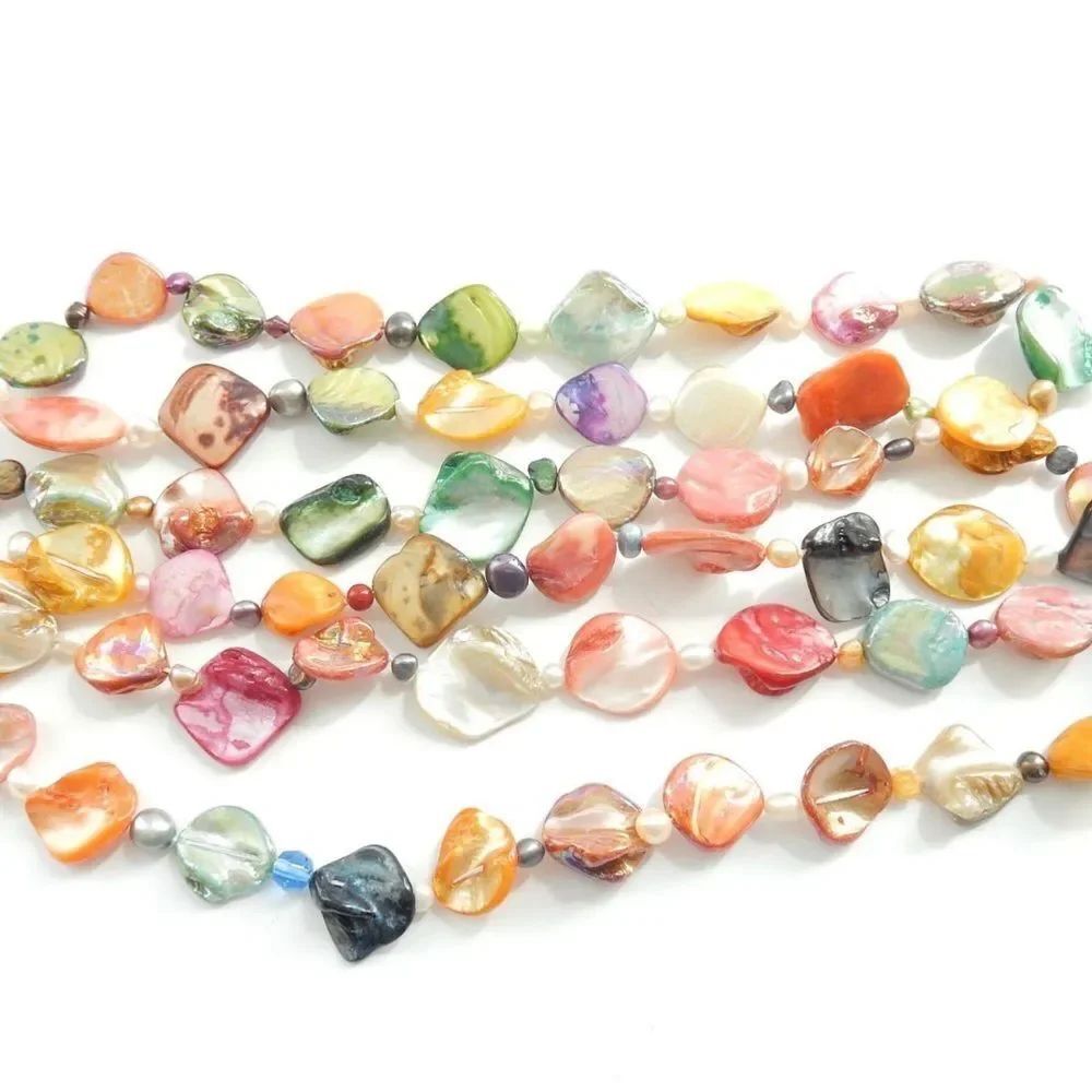 Vibrant Multicolor Shell Necklace - Picture 2 of 5